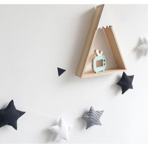 Stars String Wall Hanging Ornaments Nordic Baby Bed Kids Room Decoration Nursery Decor Photo Props Party Banner