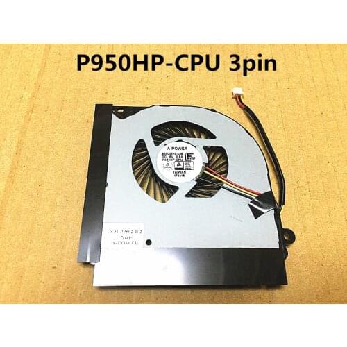 New Laptop CPU GPU Cooling Fan for Clevo P950 P950HP P950HR P950ER P950EN P955 P955ER P955HR BS5005HS BS5205HS 3pin 4pin