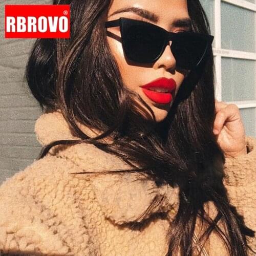 RBROVO 2021 Plastic Vintage Luxury Sunglasses Women Candy Color Lens Glasses Classic Retro Outdoor Travel Lentes De Sol Mujer