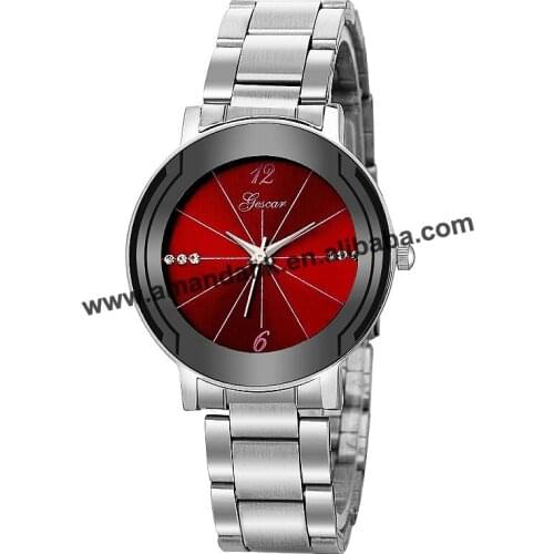 Wholesale Metal Alloy Watches New Fashion Women Analog Quartz Dress Wrist Watch Hot Sale Men Dress Gescar 8583 Watches