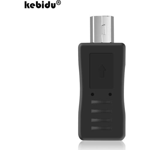 Kebidu 5pcs/lot Mini USB Male to Micro USB Female B Type Charger Adapter Connector Converter