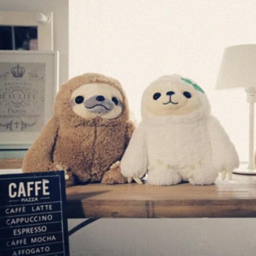 Lovable Animal Head Risen Sloth Plush Toys Home Decor Cute Small Pillow Photograph Accessories Kids Accompany Toys Gift For Kid