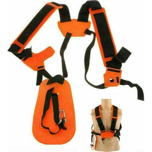 Thicken Double Shoulder Strap Adjustable Easy To Install Harness Strap For Brushcutter Lawn Mower Chainsaw Strap