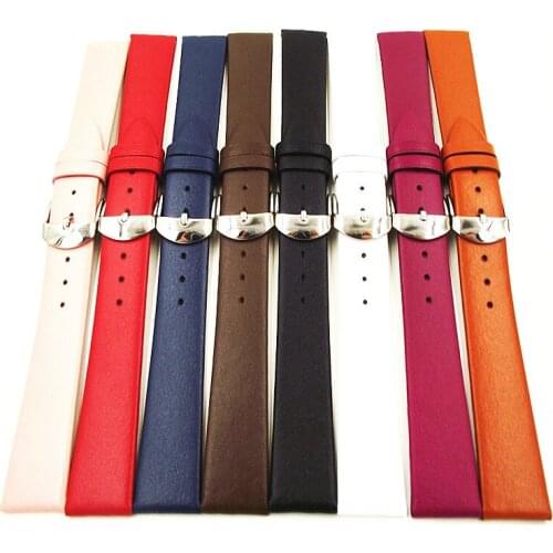 Wholesale 50pcs/lot 12mm 14mm 16mm 18mm 20mm 22mm genuine leather (split leather) Watch band watch straps new -2020070302