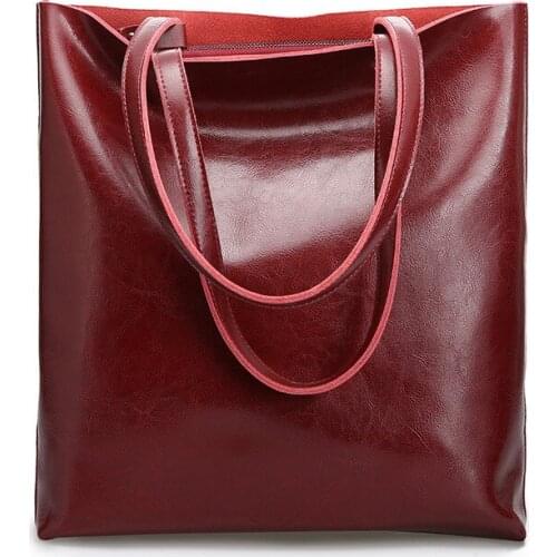 Large Capacity Shopping Shoulder Bag Bolsa Feminina Female Genuine Leather Handbags Fashion Bags for Women 2021 Ladies Luxury