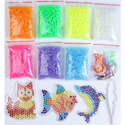 JINLETONG Luminous Hama Beads 5mm 1000PCS/Bag Fuse Beads Accessories 3D Puzzle Toy for Children Educational Toys