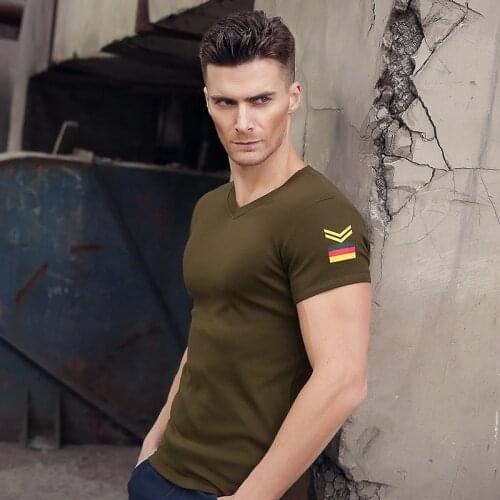 Outdoor Military Tactical Quick Drying Army Short Sleeve Pure Cotton Hunting Hiking Fishing Trekking Travel Round Neck T-shirt