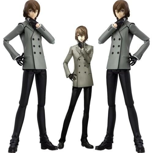 Japanese original anime figure Persona 5 GoroAkechi Crow cosplay action figure collectible model toys for boys Anime doll