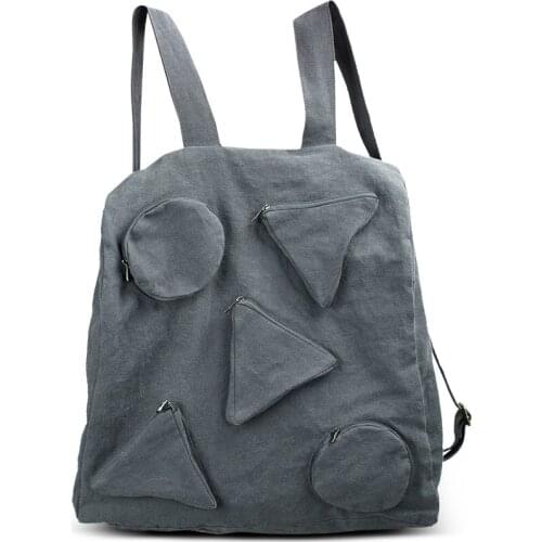 Womens Creative-Origional Design New Style Cotton Cloth Women Leisure Bag Backpack