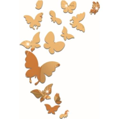 1 Set Butterfly Wall Decor Cute Butterflies Wall Stickers Art Decals Home Decoration Room Wall Art