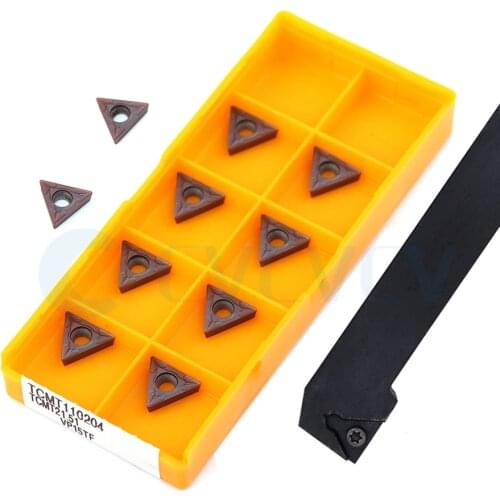1Pc STGCR1212 STGCR1616H11 STGCL Machine External Turning Tools Holder +10Pc Lathe TCMT CNC Carbide Insert cutting Smooth Stable