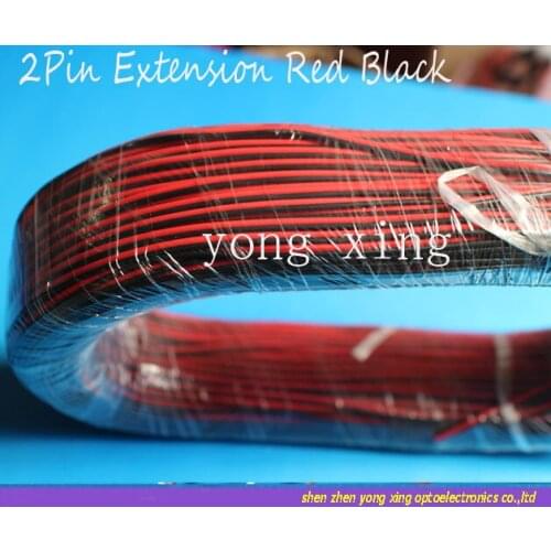 10meter 2Pin Extension Red Black Wire Cable Cord for 3528 5050 5630 LED Strip Lamp