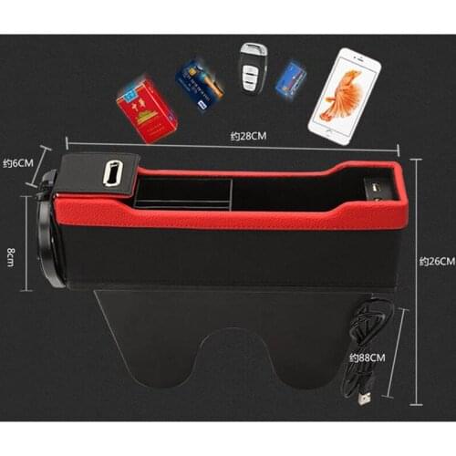 2021 car-styling Car Seat Gap Storage Box Organizer for Geely Vision SC7 MK CK Kreuz Gleagle SC7 Englon SC3 SC5 SC6 SC7 Panda