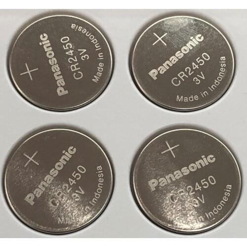 4PCS/LOT New Original Panasonic CR2450 CR 2450 3V Lithium Button Cell Battery Coin Batteries For Watches,clocks,hearing aids
