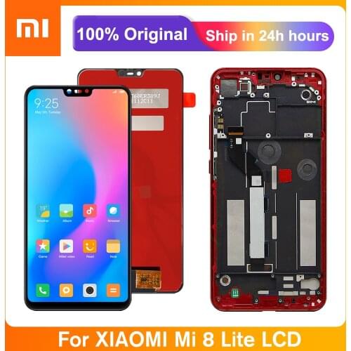 6.26'' Original Screen For Xiaomi Mi 8 Lite LCD Display Touch Screen Digitizer Assembly With Frame For Mi8Lite LCD
