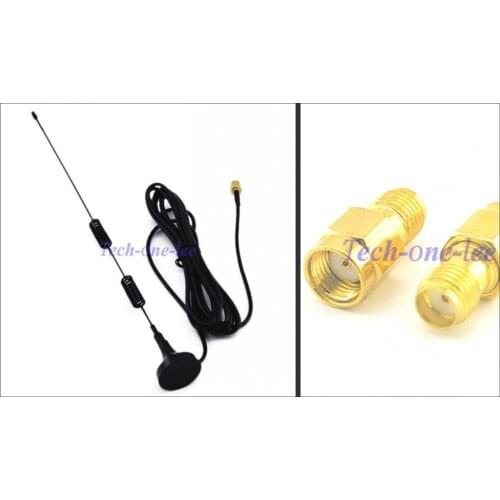 4G 5dbi LTE Antenna 698-960/1700-2700Mhz with magnetic base 3M Antena+ RP SMA Male Plug to SMA Female Jack RF Connector Adapter