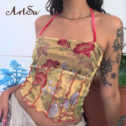 Женские пляжные топы ArtSu China At AliExpress