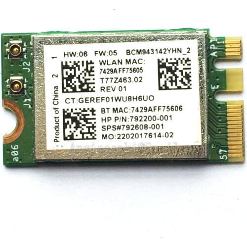 BCM943142Y 792200-001 M.2 NGFF WiFi WLAN card + Bluetooth 4.0 for HP Broadcom ENVY M6-P M6-P113DX 802.11bgn