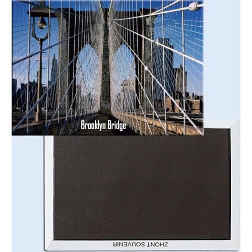 Brooklyn Bridge, New York City, New York, Refrigerator magnet, Tourist souvenirs, Home creative ornaments 24638