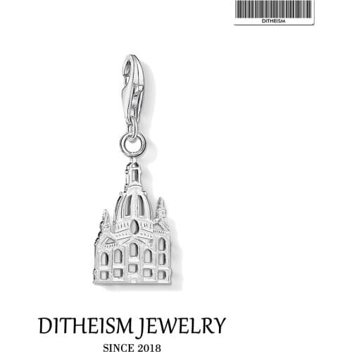 Church Charms Pendant 925 Sterling Silver Fit Bracelet Necklace 2021 New Fine Jewelry Trendy Bijoux Christian Gift For Women Men