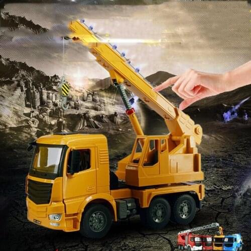 Childrens Toy Heavy Truck 1:20 Manual Inertia Engineering Truck Big Crane Car Construction Childrens Toy Car Model Gift