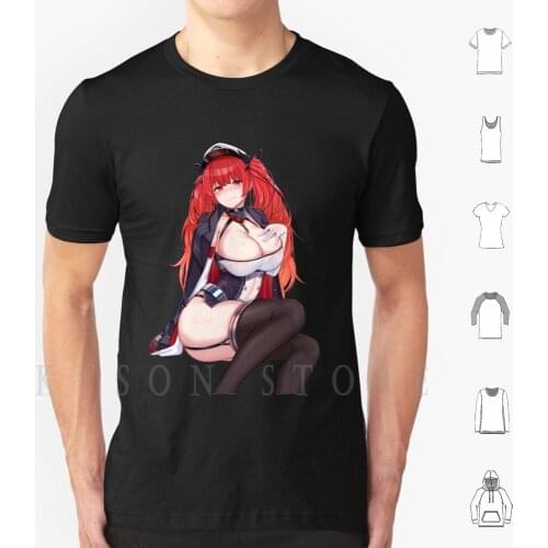 Honolulu T Shirt Diy Big Size Cotton Anime Azur Lane Honolulu Anime Girl