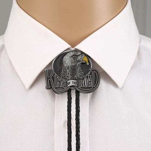Eagle King bolo tie for man handmakde Indian cowboy western cowgirl zinc alloy necktie