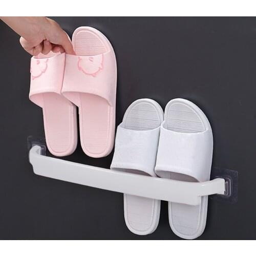 Hot! 1PC Portable Towel Holder Rack Wall Mounted Towel Hanger Bathroom Towel Shelf Roll Holder Hanging Hook Bathroom Organizer