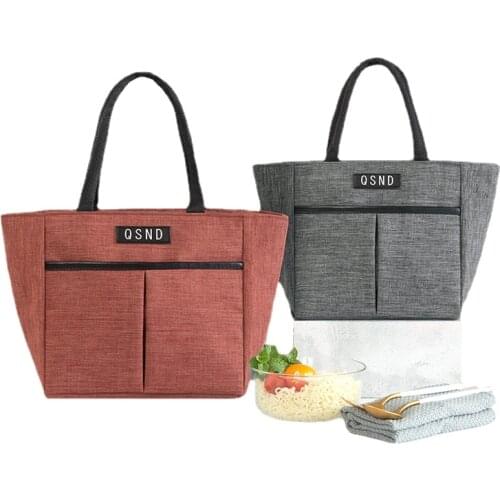 Insulated Lunch Bag Box Cooler Totes Thermal Handbag Bento Pouch Dinner Food Storage Container for Women Work Shopping