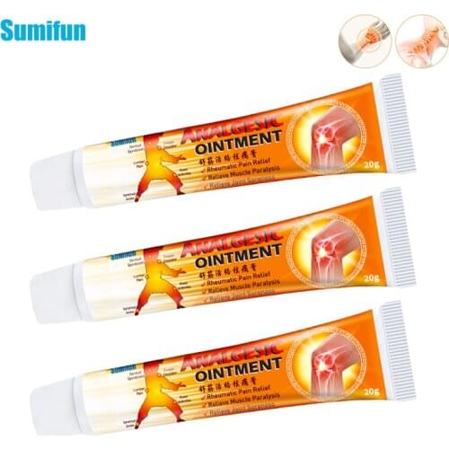 Sumifun Chinese Analgesic Balm Ointment 3pcs Arthritis Joint Back Pain Relief Cream Rheumatism Arthritis Muscle Sprain Ointment