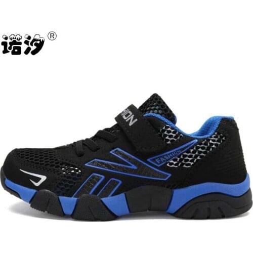 Summer Boys Girls Running Shoes Kids Sneakers For Mesh Breathable Children Sports Shoes Shock Absorption Soft Rubber Sole School