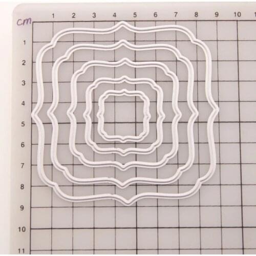 Square Frames Metal Cutting Dies Scrapbooking Craft Dies Cuts Christmas DIY Album Card Make Stencils Die Template New 2020