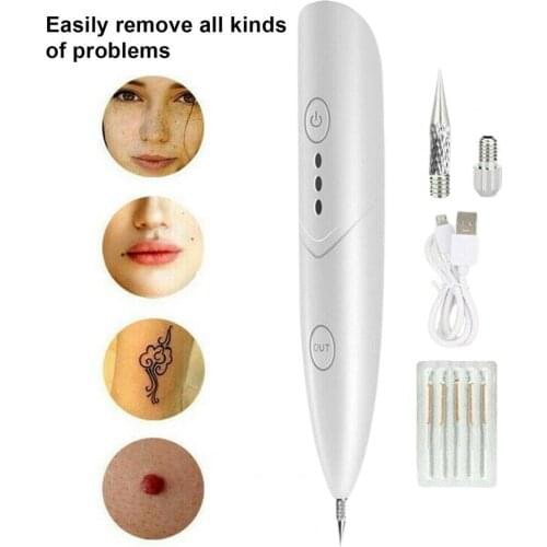Plasma Laser Freckle Removal Pen Facial Beauty Machine Mole Dark Spot Cleaner Wart Tag Tattoo Removal USB Pen Beauty Skin Care