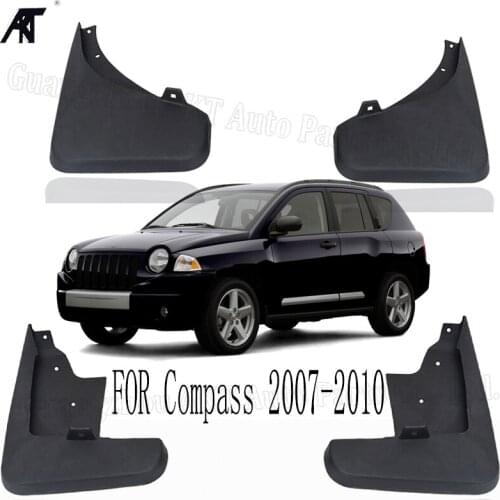 Molded Car Mud Flaps For Jeep Compass 2007-2010 Mudflaps Splash Guards Mud Flap Mudguards Fender Front Rear Car Styling