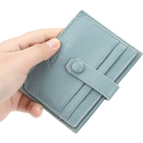 Fashion Men Card Bag Credit Card Wallet ID Card Holder Mens Purse Leather Male Wallet Slim Short Clutch Small Money Bags Unisex