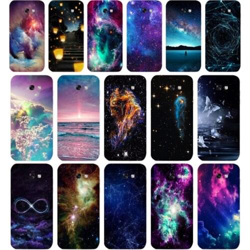 15 Art Star Tree Sky Space Soft Silicone Tpu Cover phone Case for Samsung Galaxy A5 2015 2016 A7 2017 A8 Plus A9 2018 A80