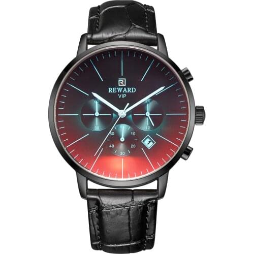 Men Watch REWARD Top Brand Luxury Colorful Glass Watch Men Chronograph Sport Wrist watches Mens Quartz Watch Male Clock 2020