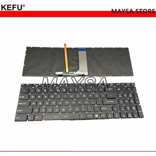 Genuine US layout Laptop Keyboard Fit For MSI GS60 GS70 GT72 GE62 GE72 Series Full Colorful Backlit without frame V143422AK1 UI