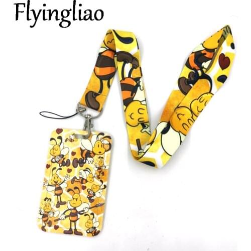 Bees Classical Style Lanyard For keys The 90s Phone Working Badge Holder Neck Straps With Phone Hang Ropes webbings ribbons Gift