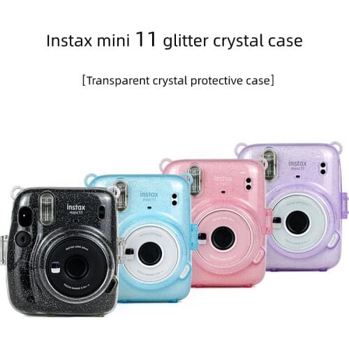 Instax Mini 11 Crystal Transparent Protective Case Cover Bag for Fuji Fujifilm Instant Camera Bag Instax Mini 11 Accessories