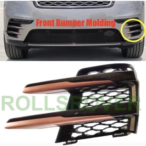 ROLLSROVER Front Bumper Side Molding Trim For Range Rover Velar 2018-2019
