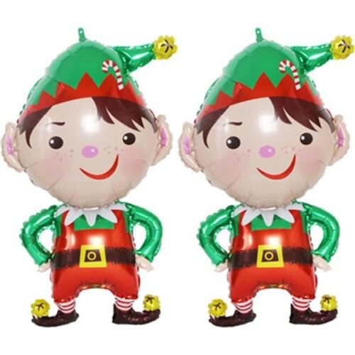 Christmas Shop Hotel Decoration Christmas Clown Aluminum Film Balloon KTV Wine Glass Cartoon Christmas Decoration Balloon