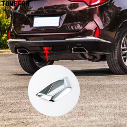 TOMEFON Car Exterior Accessories For Acura CDX 2016 2017 2018 ABS Chrome Rear Tail Brake Bottom Light Lamp Frame Stiker Trim