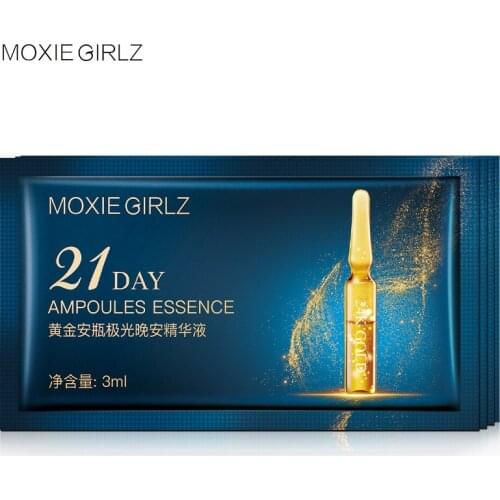 Hydrating Night Face Serum Golden Ampoule Essence Nourish Firming Shrink Pores Moisturizing Brightening Facial Skin Care Product