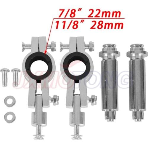 28MM 1 1/8" Motorcycle Hand Guard Handguards Oversized Fat Clamp Mount Kit Free shipping