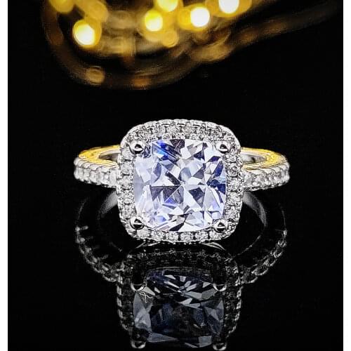 2021 new arrival925 Sterling Silver Ring Finger zircona for Women Jewelry Wedding Engagement wholesale personalized LR820S