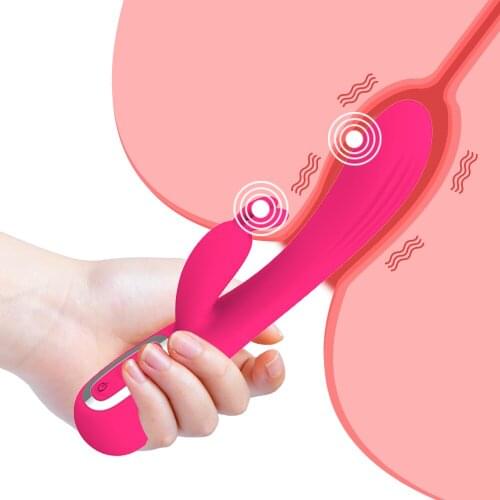10-frequency Rabbit Vibrator Dual-motor Female Sex Toy Clitoral Vagina Stimulator Vibrating Dildo Heating Design Adult Product