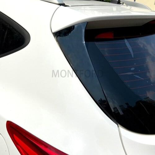 2pcs/set Rear Window Side Spoiler black Wing Lip Cover Trim Sticker Fit For Hyundai IX35 2010-2017 Auto Accessories