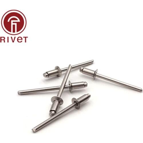 20PCS ISO 15984 4.0*8/ 4.0*9/4.0*10/4.0*11/4.0*12Stainless Steel Blind Rivets Open End Countersunk Head Rivets Decorative Rivets
