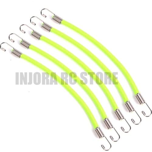 5Pcs 10/20cm 1/10 RC Rock Crawler Luggage Cord/ Elastic Roof Rack Rope for RC Car Traxxas TRX-4 Axial SCX10 Tamiya CC01 D90